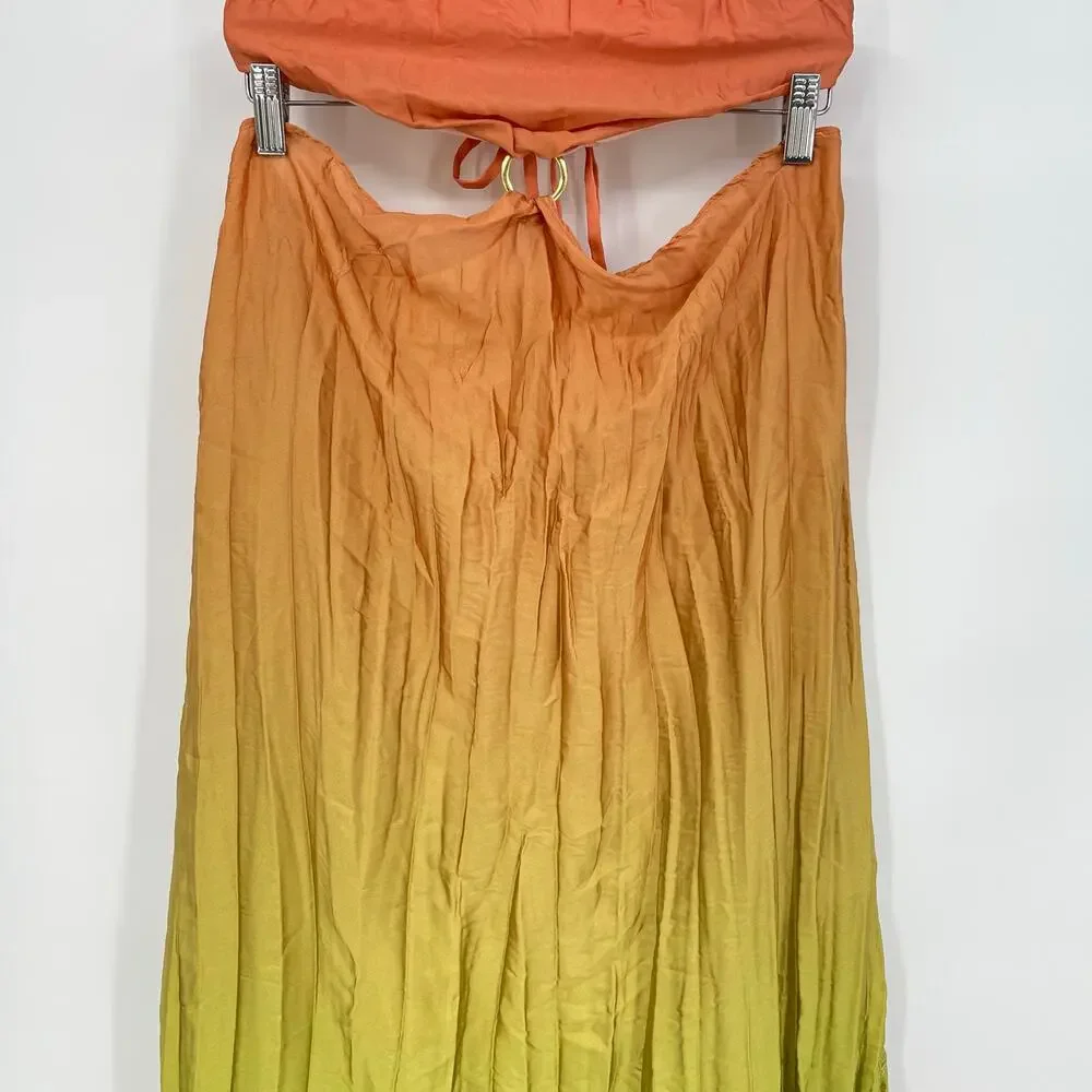 Baobab Collection Orange and Green Maxi Dress - Picture 8 of 16